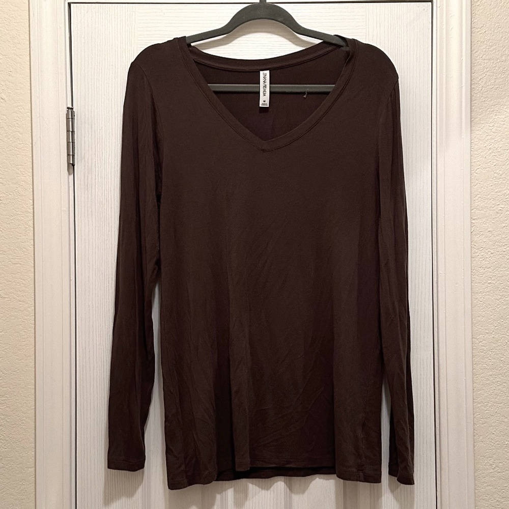 Zenana Long Sleeve V-Neck